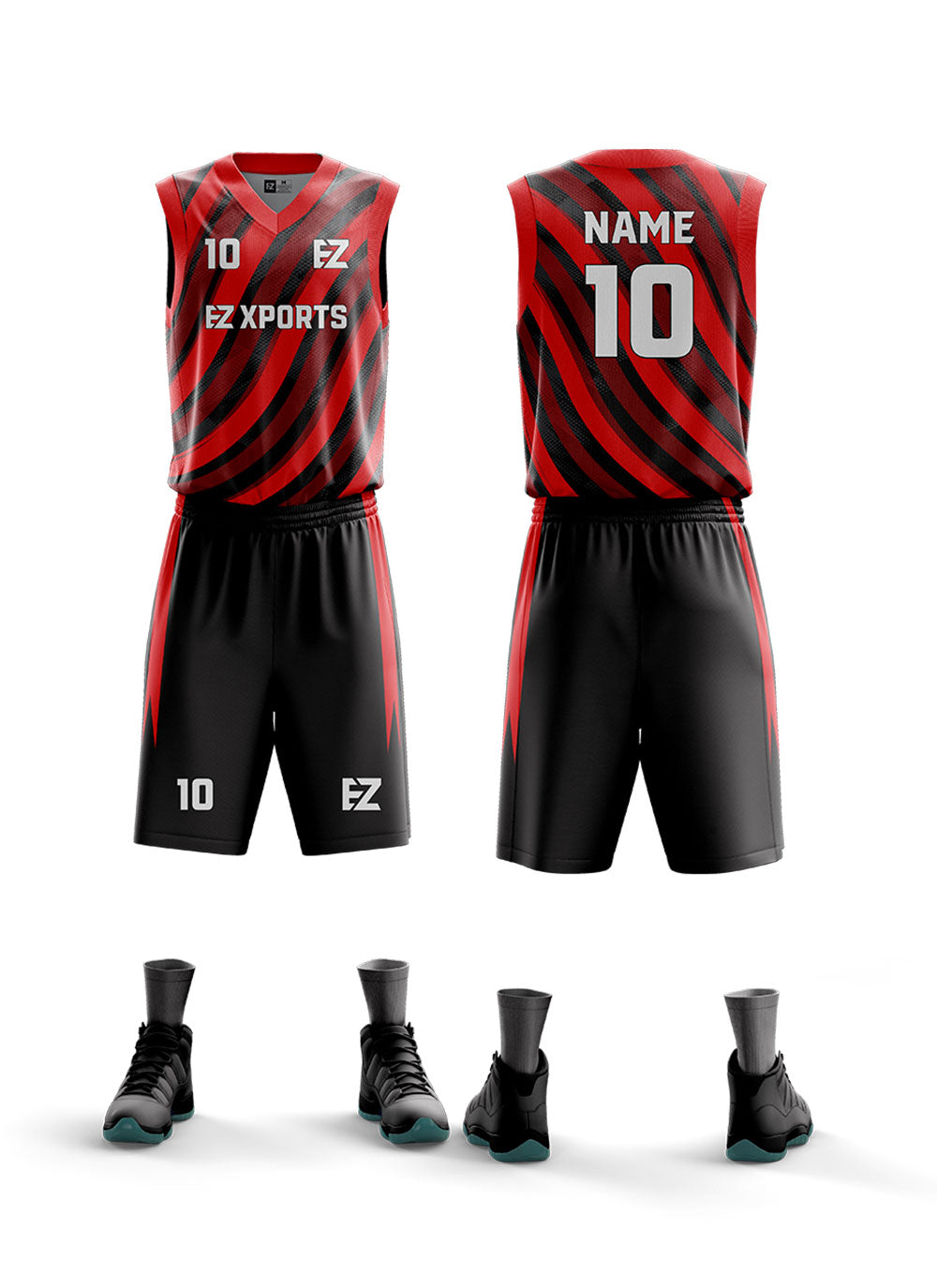 Full Custom Basketball Uniform ( Jersey + Shorts + Socks ) - For Men