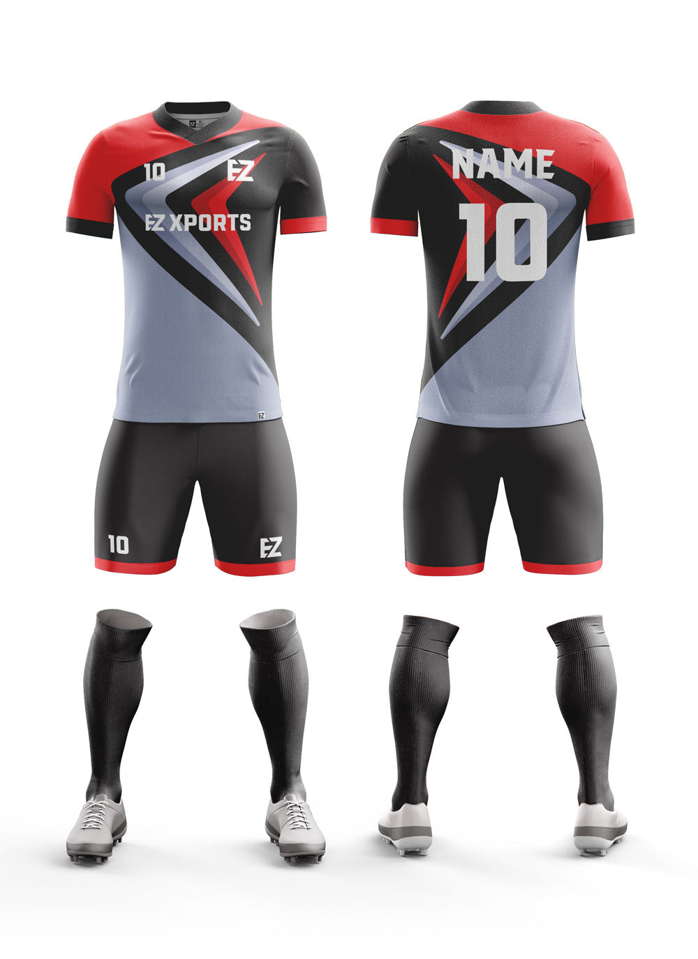 Full Sublimation Customized Two Tone Football Shirts And Shorts Professional  Player Soccer Jerseys Kits