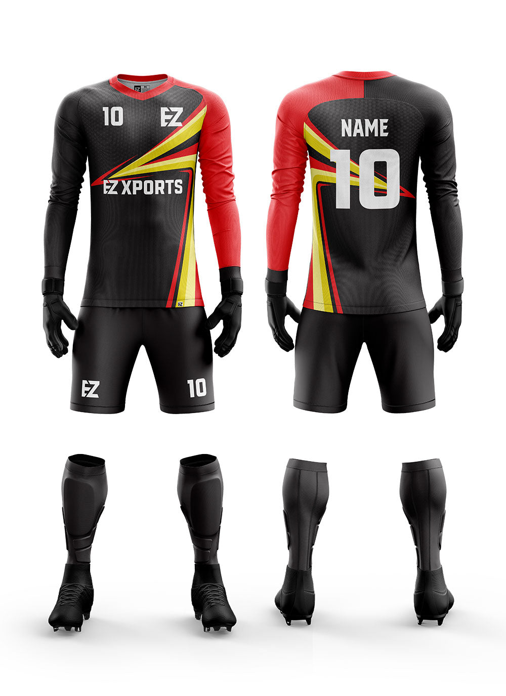 Customized Goalie Uniform - GK-11 Image -2