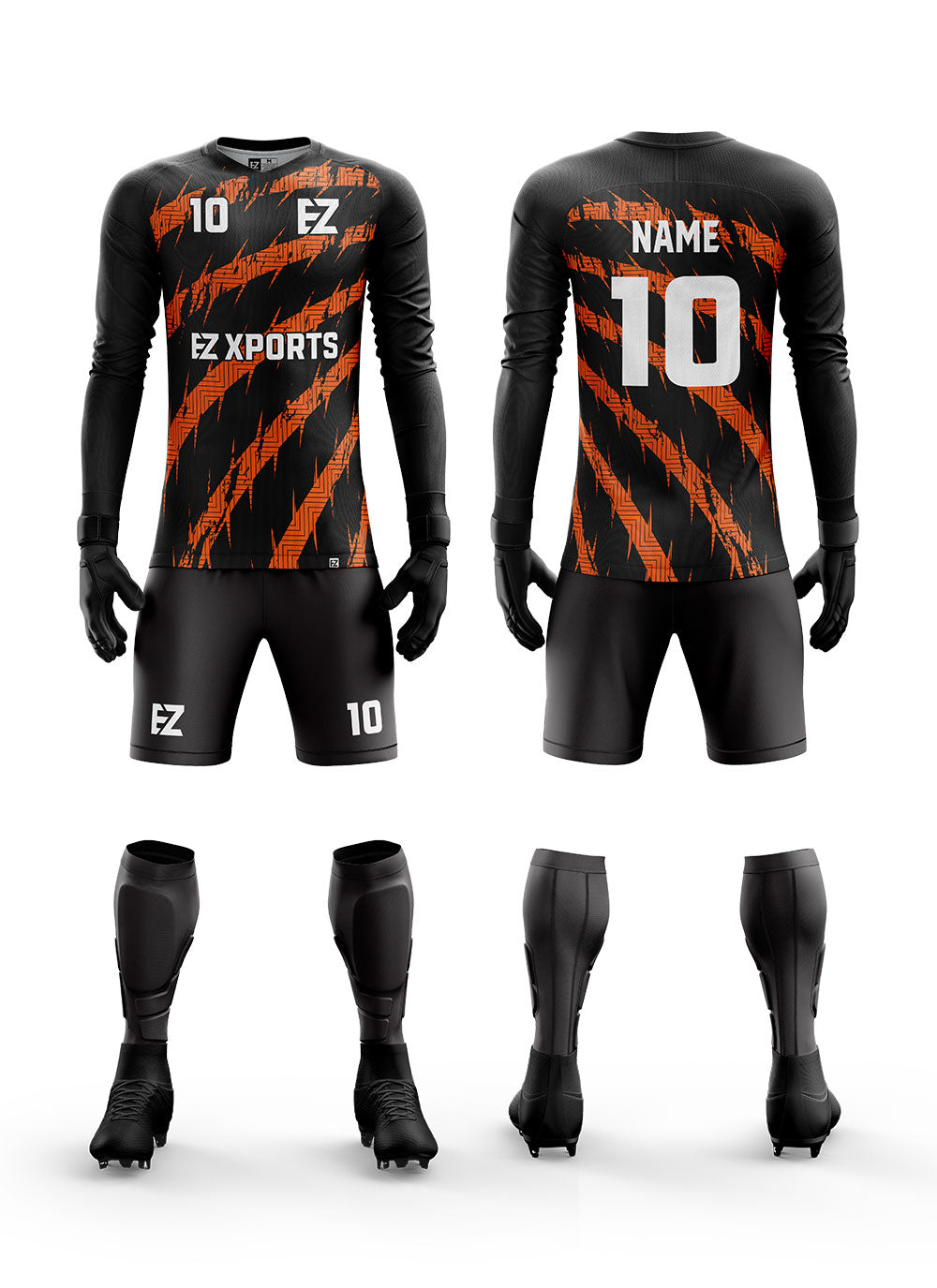 GKユニフォーム Custom Soccer Goalkeeper Kit GK-18 – Premium Design | EZ Xports