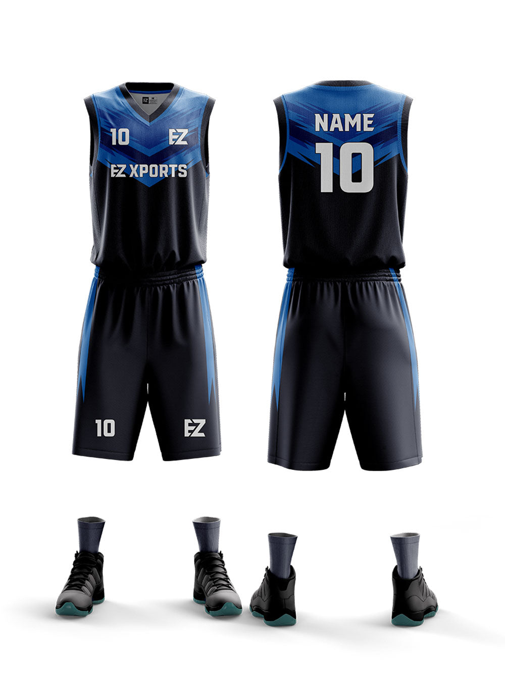 Customized Basketball Uniform BB-1 Image -1