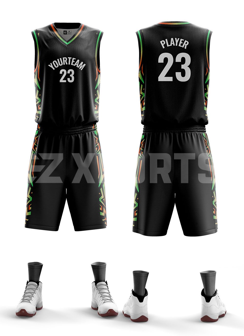 ウェア BASKETBALL SET UP ezxports-custom-basketball-