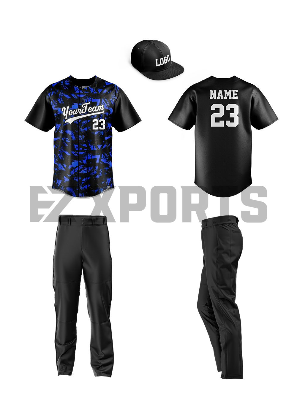 BASEBALL PORTES ユニフォームセット 160 ezxports-customized-baseball-