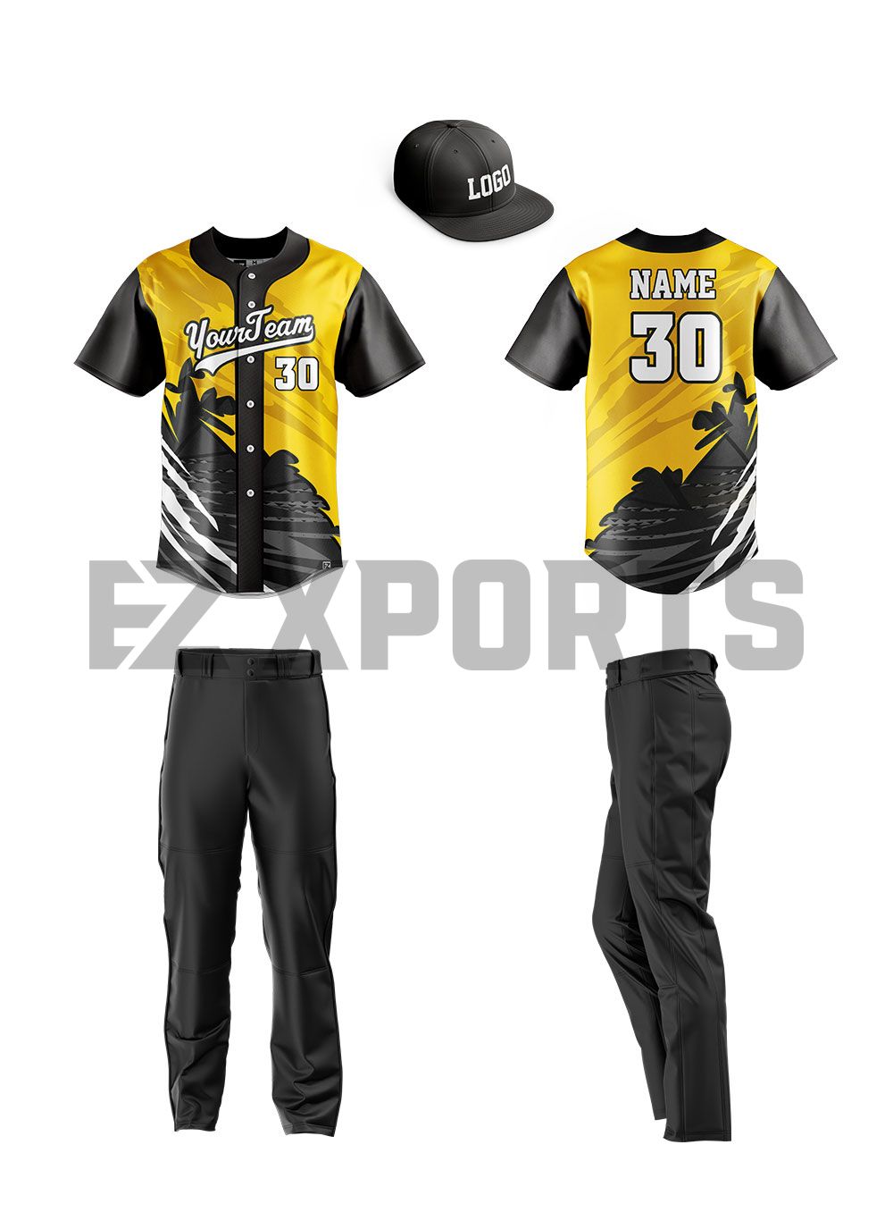 Custom Baseball Uniform BS-2 - Main Image