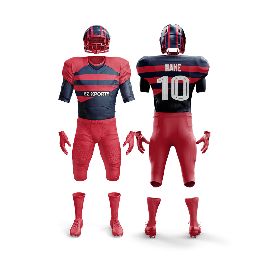 Custom American Football Kit AF-7 Full Set(Top+Bottom+Socks) / Style-4